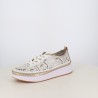 Baskets Basses Pedro Torres Blanches et Or